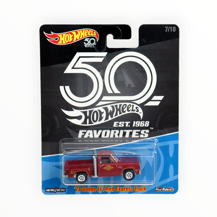 Hot Wheels '78 Dodge Li'l Red Express Pickup - HW 50th Anniversary (2018)