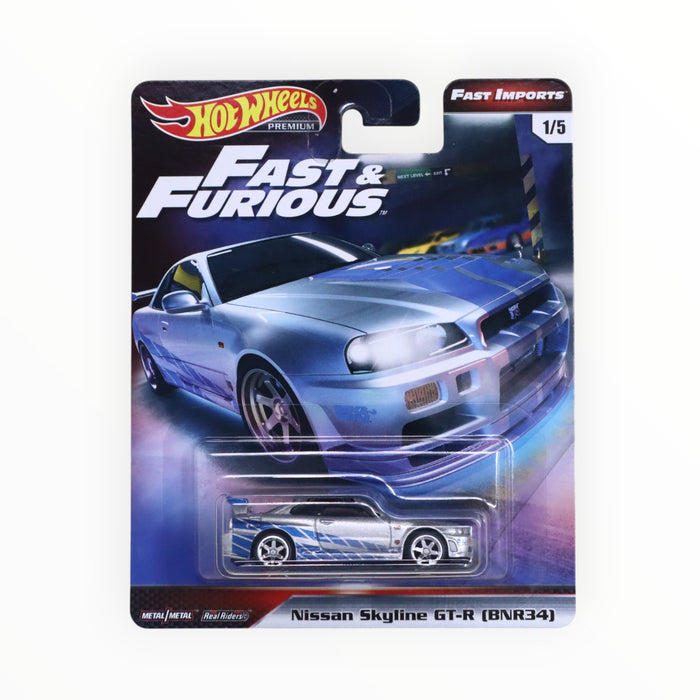 Hot Wheels Nissan Skyline GT-R (BNR34) - Fast & Furious Premium (2019)