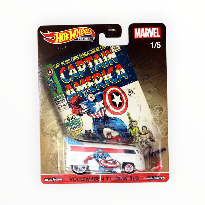 Hot Wheels Volkswagen T1 Drag Bus (Captain America) Pop Culture (2021)