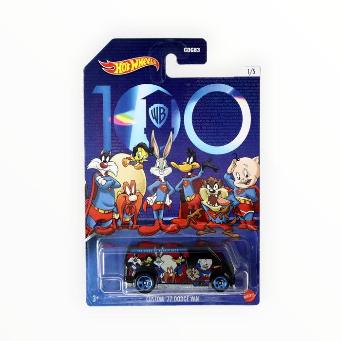 Hot Wheels Custom '77 Dodge Van (Looney Tunes x Superman) Warner Bros. 100th (2023) 1/5