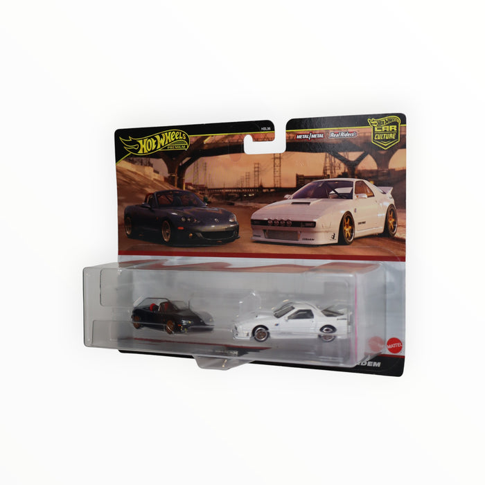 Hot Wheels '04 Mazda Mazdaspeed Miata / Mazda RX7 FC Pandem - Car Culture 2-Packs (2024)