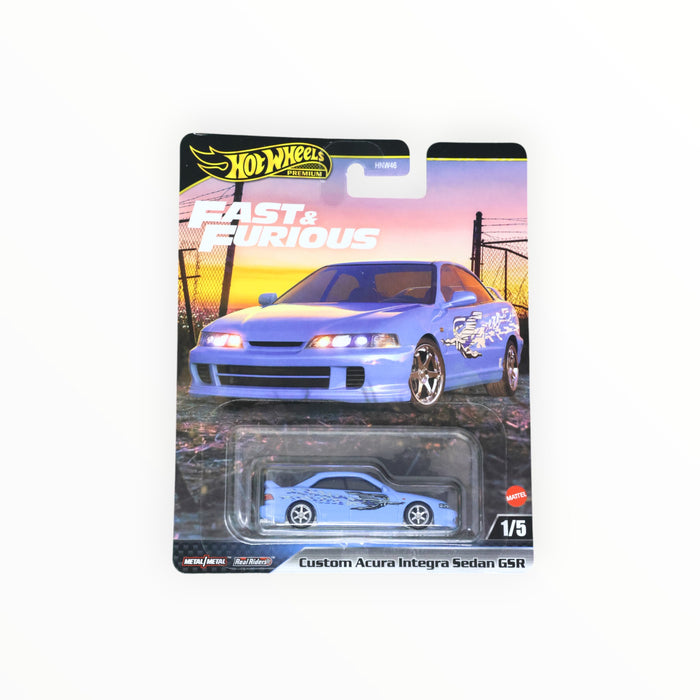 Hot Wheels Custom Acura Integra Sedan GSR (The Fast & the Furious) Fast & Furious Premium (2024) 1/5