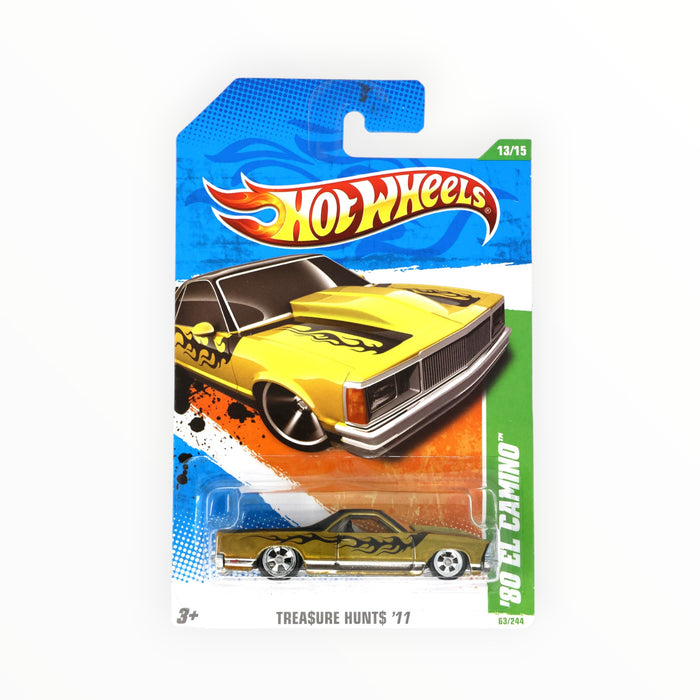 Hot Wheels '80 El Camino (Super Treasure Hunt) Mainline (2011) 63/244
