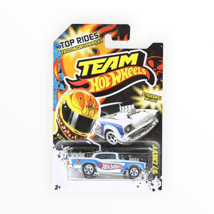 Hot Wheels '57 Chevy (Yellow Driver) Top Rides (2012)