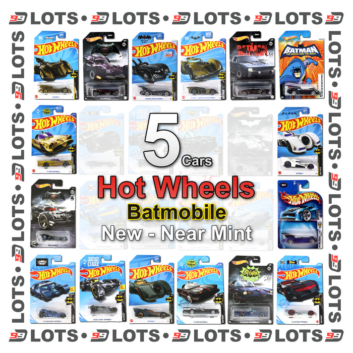 99Diecast Hot Wheels Lot - Batmobile - New Near Mint - Choose Your Lot Size