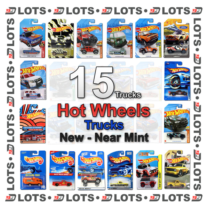 99Diecast Hot Wheels Lot - Trucks - New Near Mint - Choose Your Lot Size