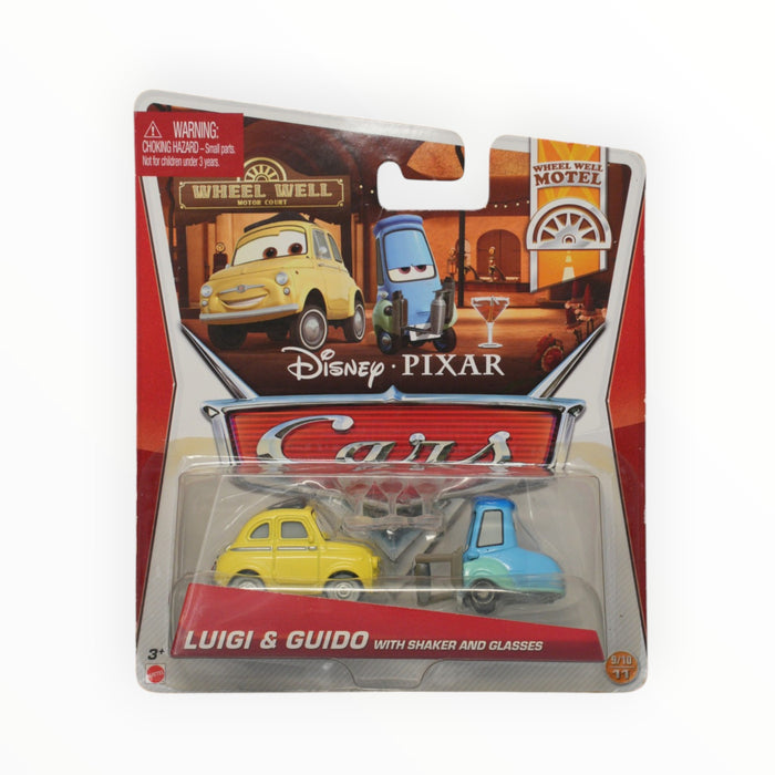 Disney Pixar Cars Luigi & Guido with Shaker and Glasses - Mainline (2013)