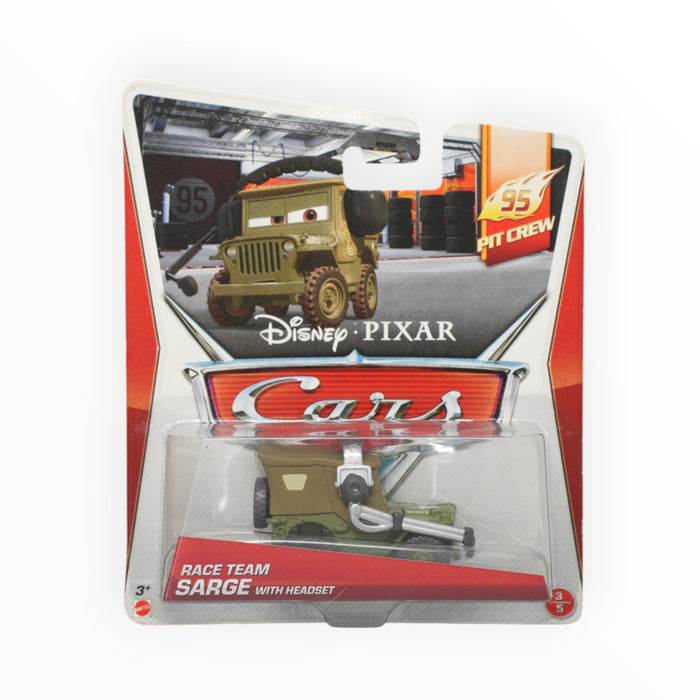 Disney Pixar Cars Race Team Sarge with Headset - Mainline (2014)