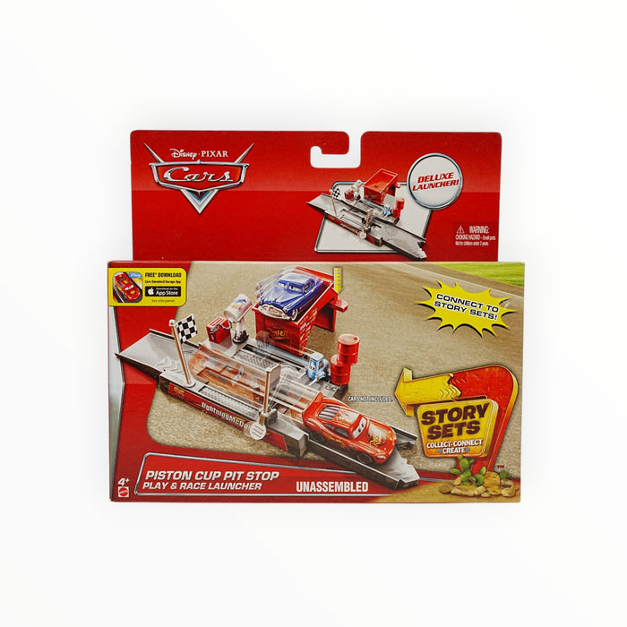 Disney Pixar Cars Piston Cup Pit Stop Play & Race Launcher - Story Sets (2015)