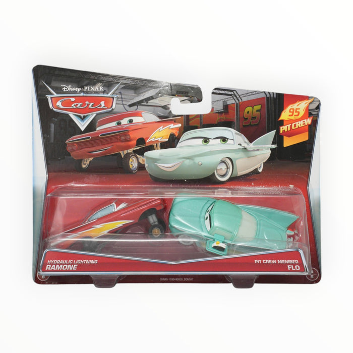 Disney Pixar Cars Hydraulic Lightning Ramone / Pit Crew Member Flo - Mainline: 2-Packs (2015)