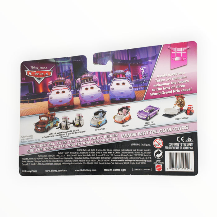 Disney Pixar Cars Mater with Allinol Cans / Edamame Tsashimi / Daisu Tsashimi - Mainline: 2-Packs (2015)