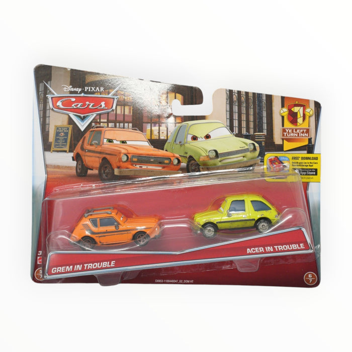 Disney Pixar Cars Grem in Trouble / Acer in Trouble - Mainline: 2-Packs (2015)