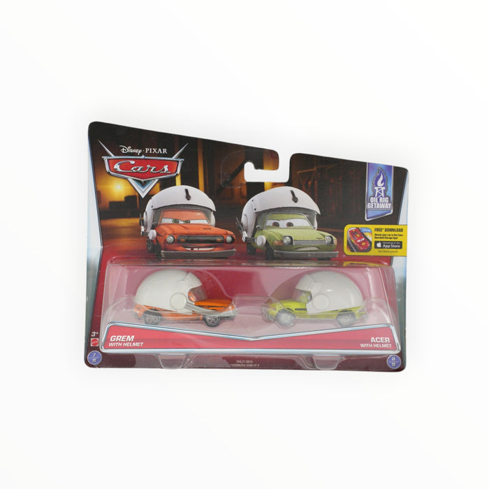 Disney Pixar Cars Grem with Helmet / Acer with Helmet - Mainline: 2-Packs (2016)