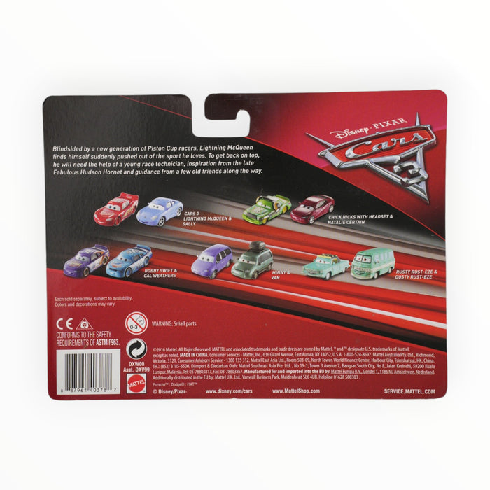 Disney Pixar Cars Lightning McQueen as Chester Whipplefilter / Luigi / Guido with Cloth - Cars 3: 2-Packs (2017)