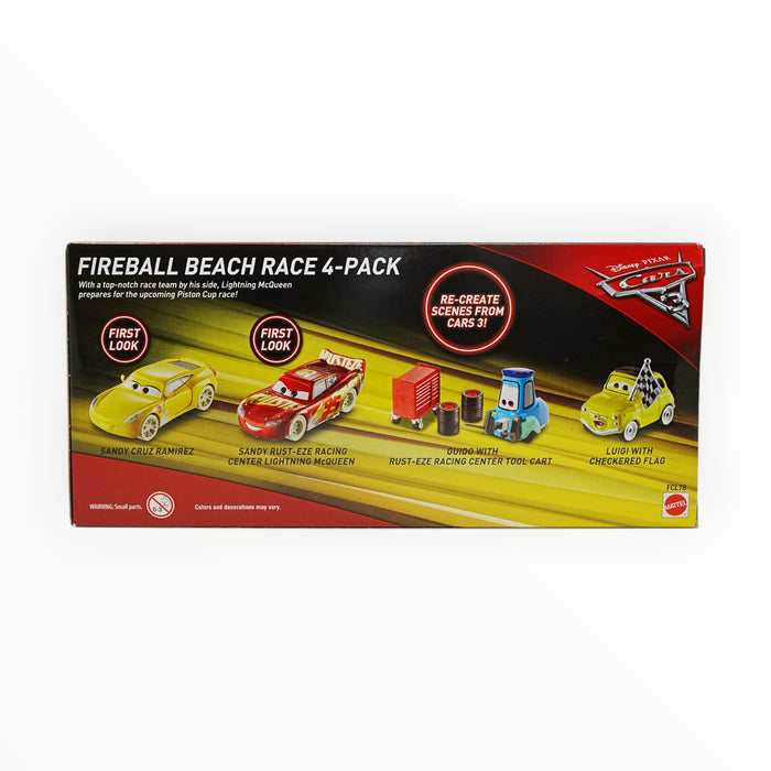 Disney Pixar Cars Fireball Beach Race - 4-Packs (2017)