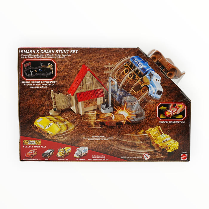 Disney Pixar Cars Demo Derby Smash & Crash Stunt Set - Crazy 8 Crashers (2017)