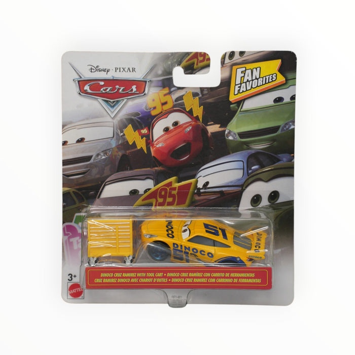 Disney Pixar Cars Dinoco Cruz Ramirez with Tool Cart - Fan Favorites (2019)