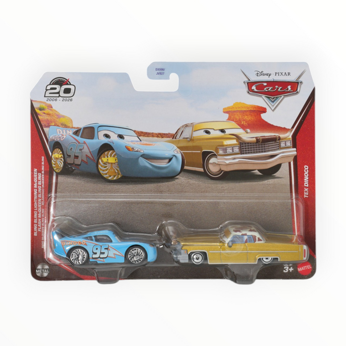 Disney Pixar Cars Bling Bling Lightning McQueen / Tex Dinoco - Mainline: 2-Packs (2026)