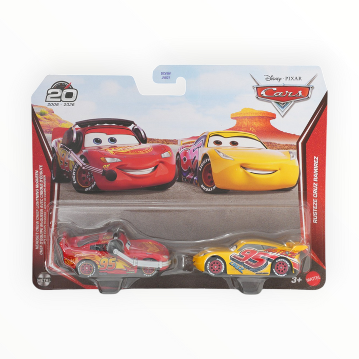 Disney Pixar Cars Headset Crew Chief Lightning McQueen / Rusteze Cruz Ramirez - Mainline: 2-Packs (2026)