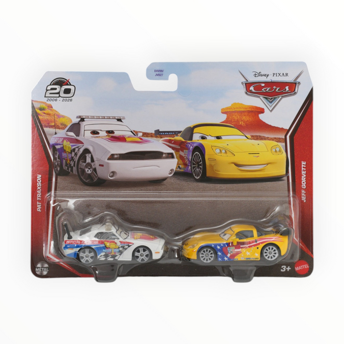 Disney Pixar Cars Jeff Gorvette / Pat Traxson - Mainline: 2-Packs (2026)
