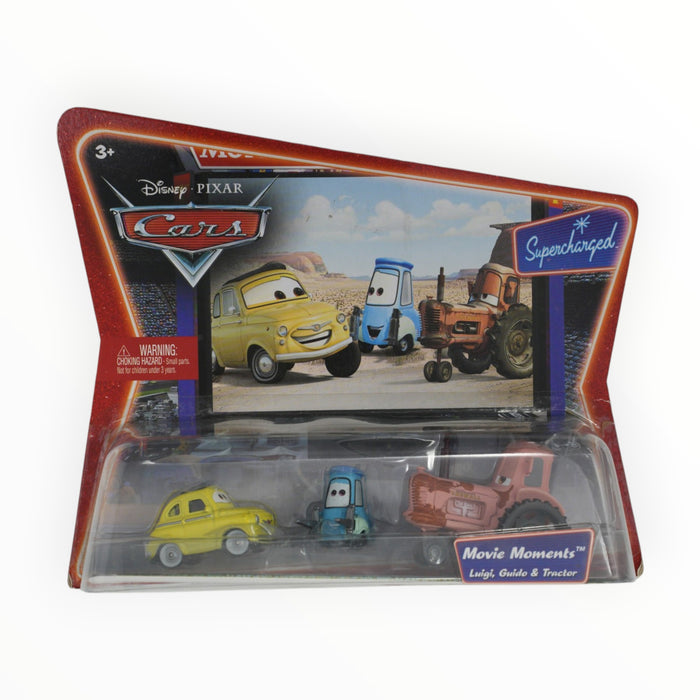 Disney Pixar Cars Luigi, Guido & Tractor - Movie Moments (2007)