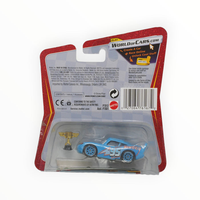 Disney Pixar Cars Dinoco Lightning McQueen with Piston Cup (Chase) Lenticular Eyes (2009)