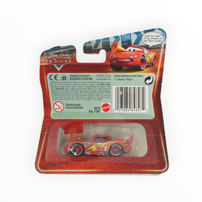 Disney Pixar Cars Lightning McQueen with Cone - Mainline (2010) #127