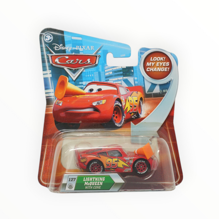 Disney Pixar Cars Lightning McQueen with Cone - Mainline (2010) #127