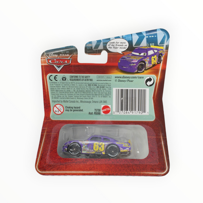 Disney Pixar Cars Transberry Juice No. 63 - Synthetic Rubber Tires (2010)
