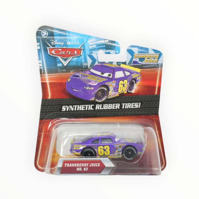 Disney Pixar Cars Transberry Juice No. 63 - Synthetic Rubber Tires (2010)