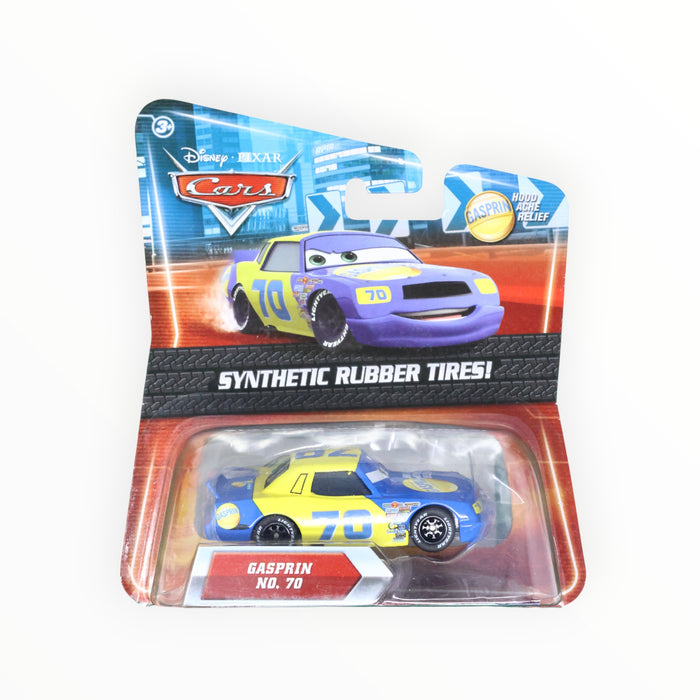 Disney Pixar Cars Gasprin No. 70 - Synthetic Rubber Tires (2010)