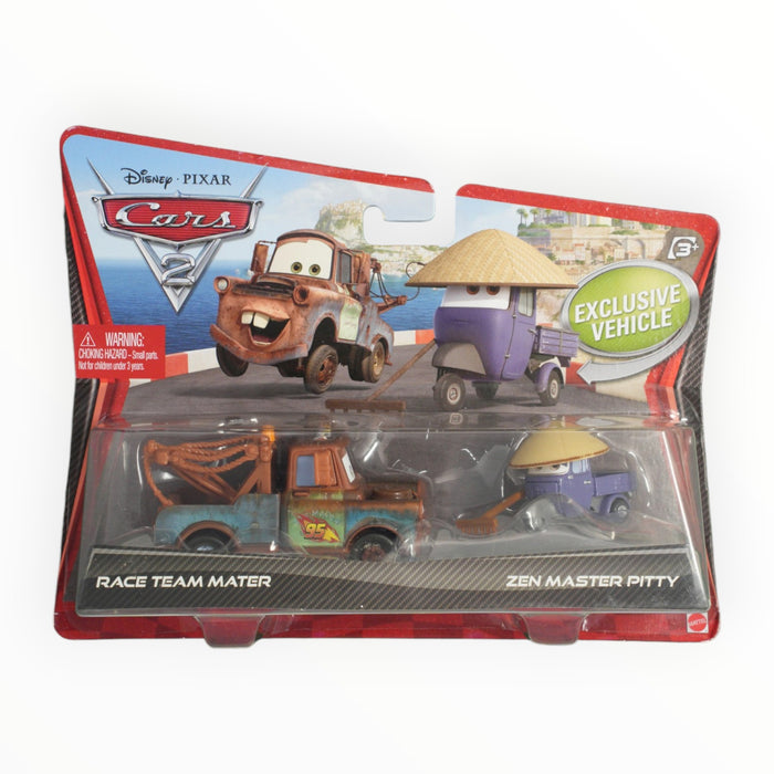 Disney Pixar Cars Zen Master Pitty / Race Team Mater - Mainline: 2-Packs