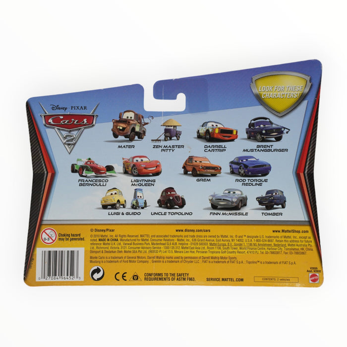 Disney Pixar Cars Lightning McQueen with Party Wheels / Francesco Bernoulli - Mainline: 2-Packs