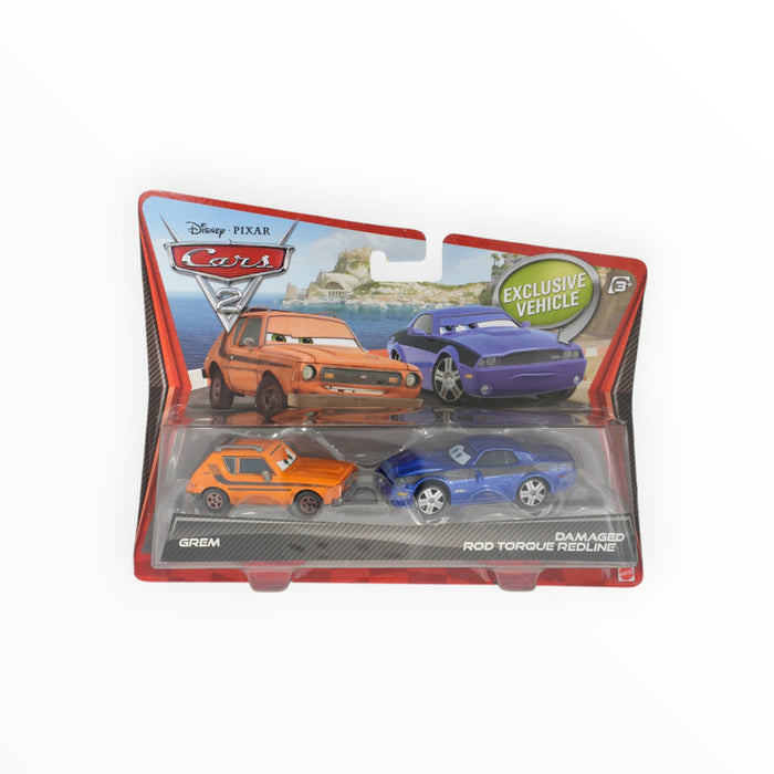Disney Pixar Cars Grem / Damaged Rod Torque Redline - Mainline: 2-Packs (2011)
