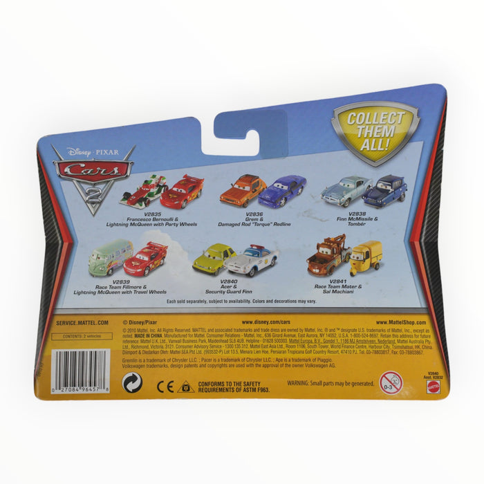 Disney Pixar Cars Acer / Security Guard Finn - Mainline: 2-Packs (2011)