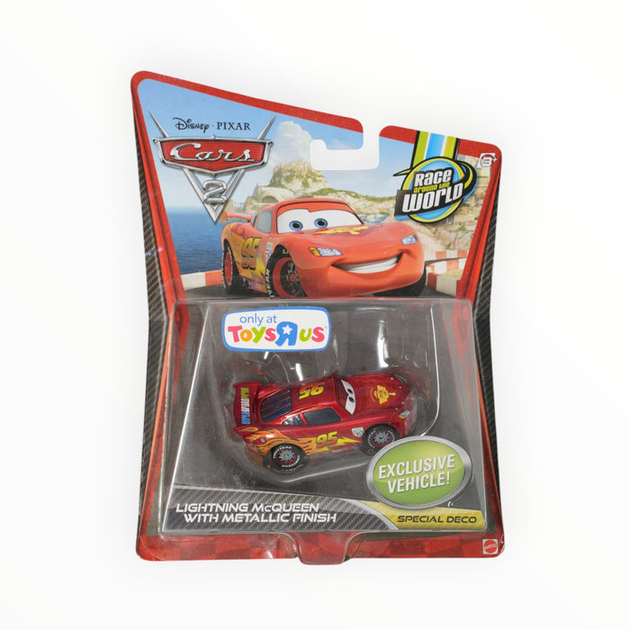 Disney Pixar Cars Lightning McQueen with Metallic Finish - Cars 2: Race Around the World (2011)