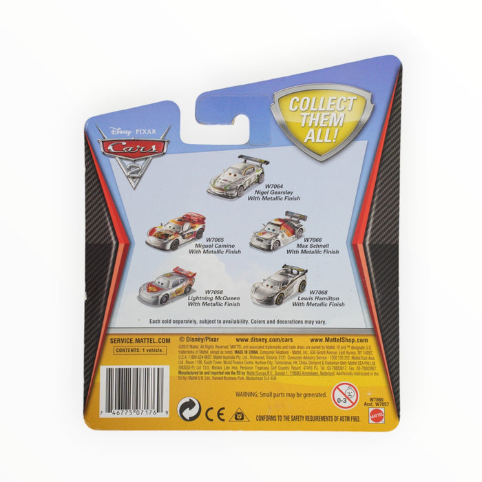Disney Pixar Cars Max Schnell with Metallic Finish - Silver Racer Series (2012)