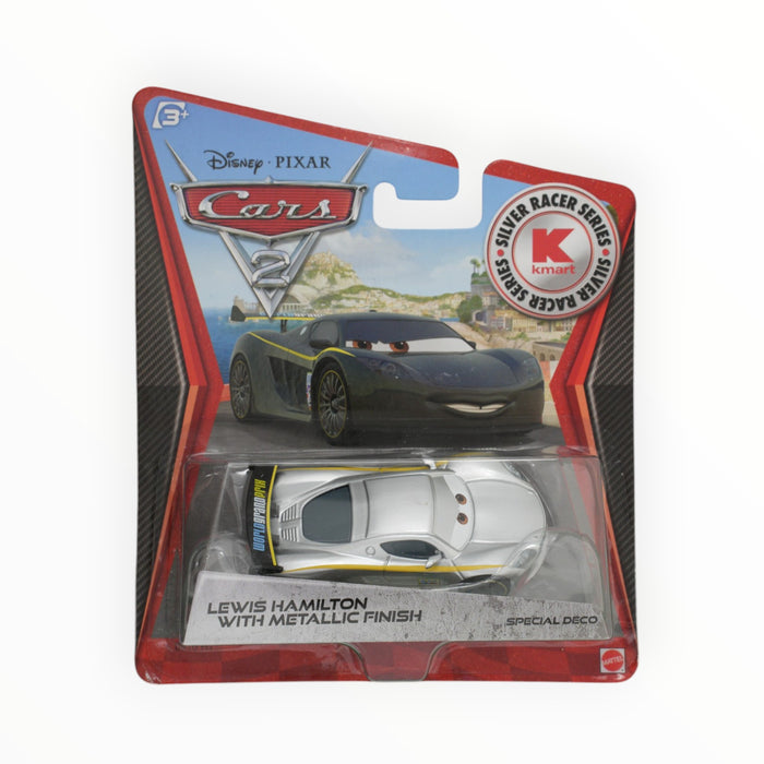 Disney Pixar Cars Lewis Hamilton with Metallic Finish - Silver Racer Series (2012)