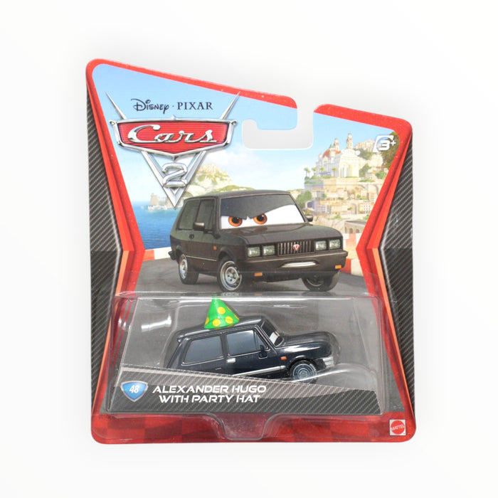 Disney Pixar Cars Alexander Hugo with Party Hat - Mainline (2012) #48