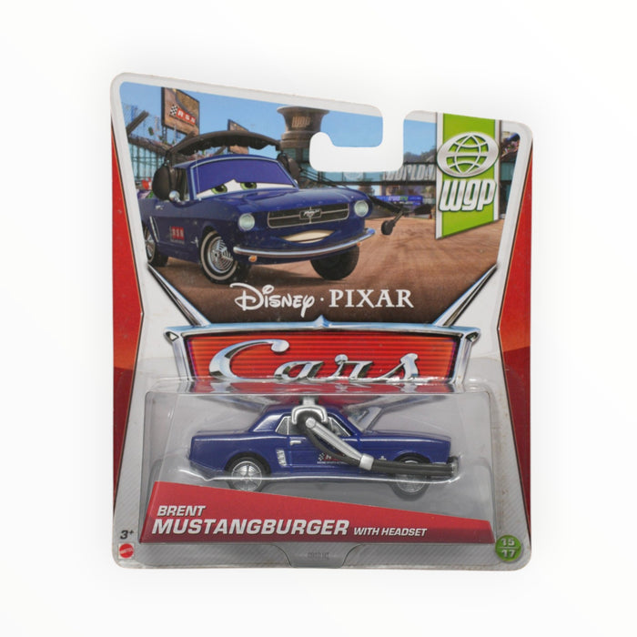 Disney Pixar Cars Brent Mustangburger with Headset - Mainline (2013)