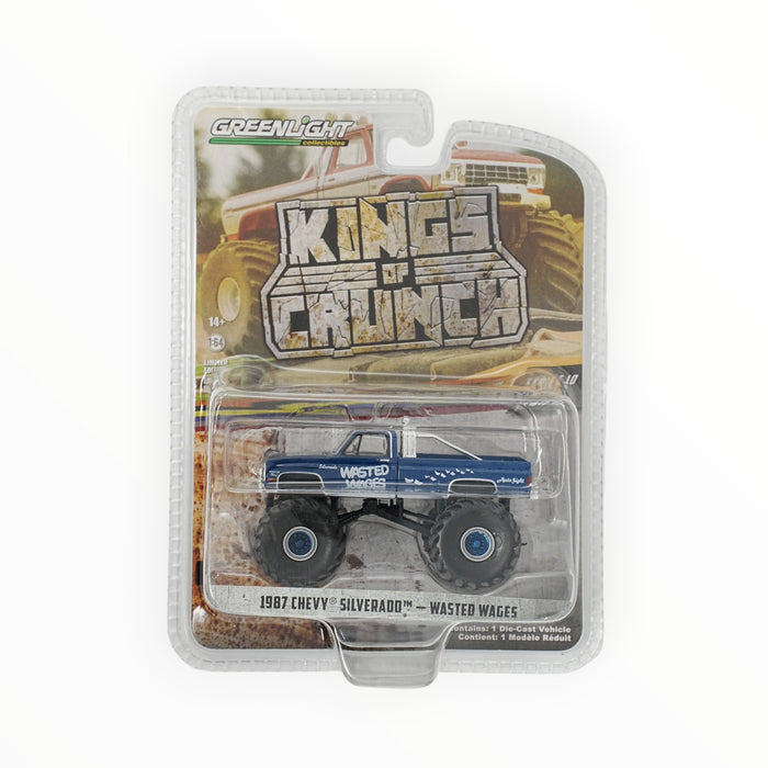 GreenLight 1987 Chevy Silverado - Wasted Wages - Kings of Crunch (2022)
