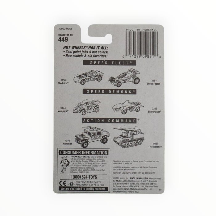 Hot Wheels Camaro Z-28 - Mainline (1996) #449