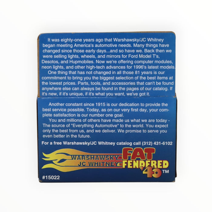 Hot Wheels Fat Fendered '40 (JC Whitney) Promo (1995)