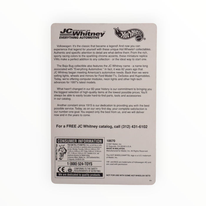 Hot Wheels Baja Bug (JC Whitney) Promo (1998)