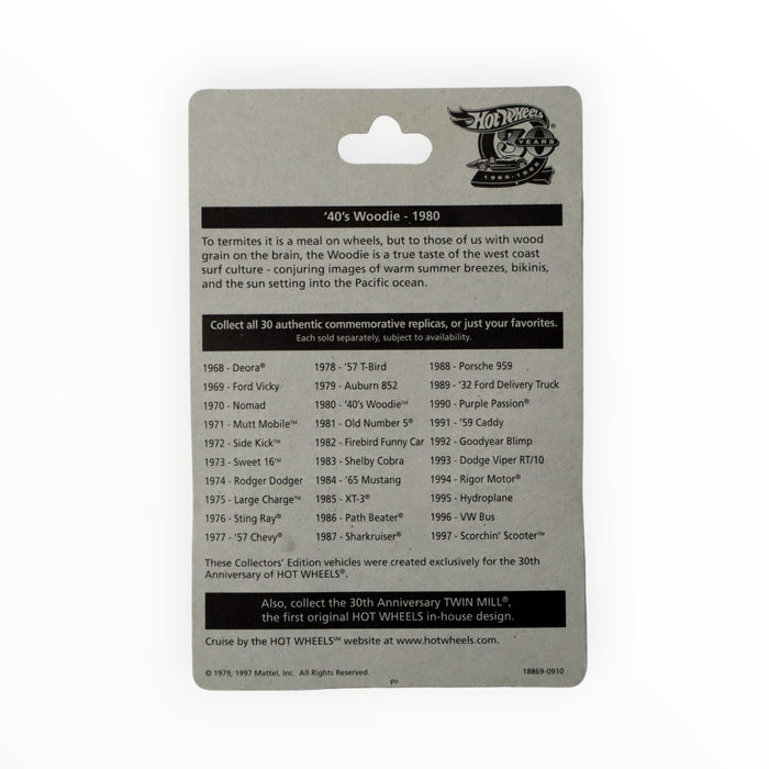 Hot Wheels '40's Woodie - 30th Anniversary (1998)