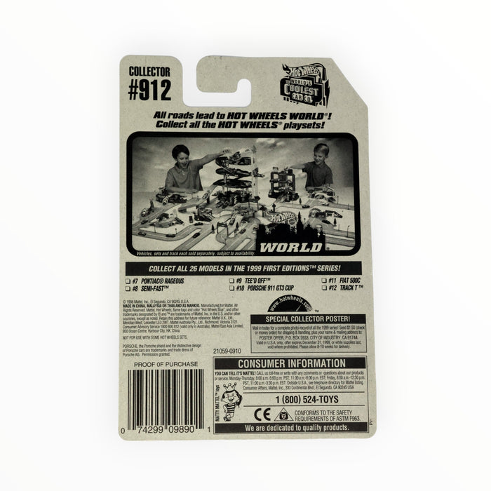 Hot Wheels Porsche 911GT3 Cup - Mainline (1999) #912