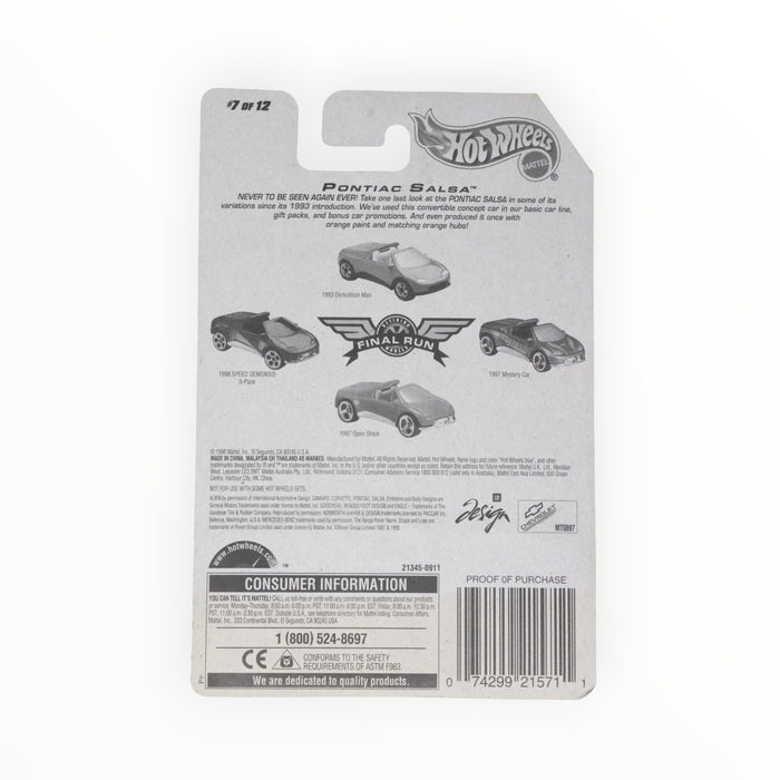 Hot Wheels Pontiac Salsa - Mainline (1999)