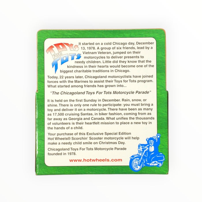 Hot Wheels Scorchin' Scooter (Chicagoland Toys For Tots Motorcycle Parade) Promo (1999)