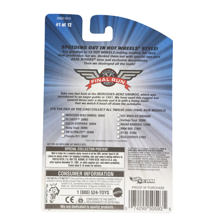 Hot Wheels Mercedes-Benz Unimog - Mainline (2001)