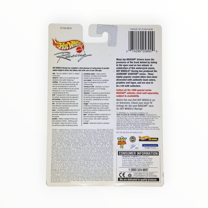 Hot Wheels Scorchin' Scooter (#98, Woody Woodpecker) Pro Racing (2000)